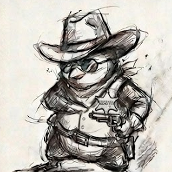 Sheriff — hand-drawn sketch
